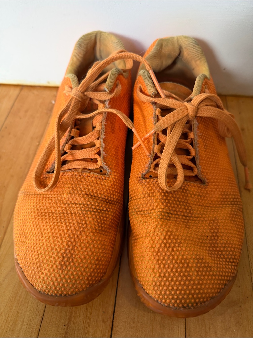 Women’s NoBull Orange Lightweight Lace-Up Sneakers